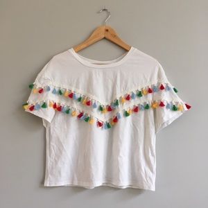 Fiesta Tassel Crop Top